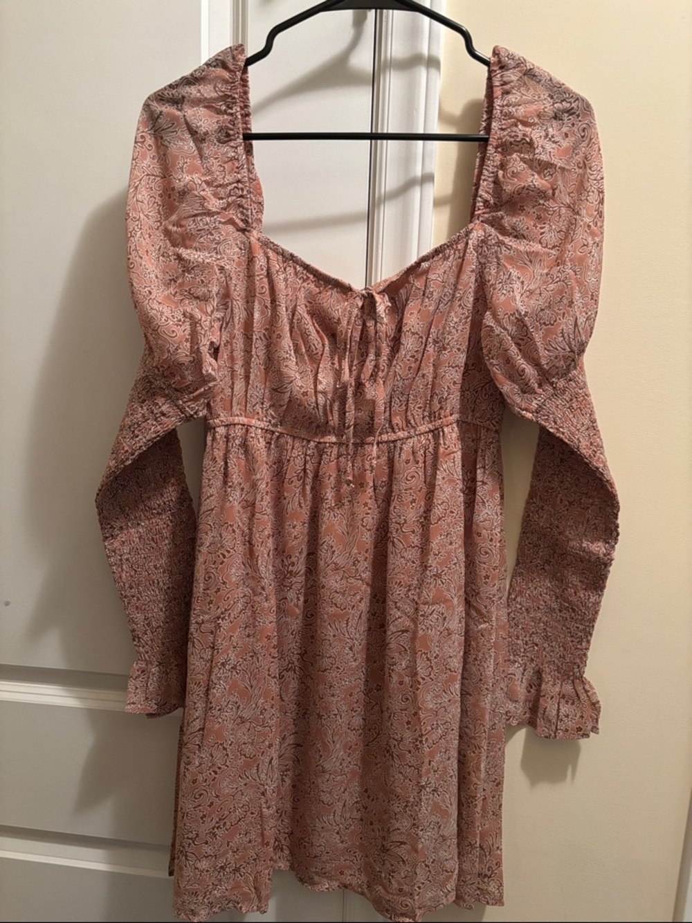 Promesa Dusty Pink Paisley Mini Dress